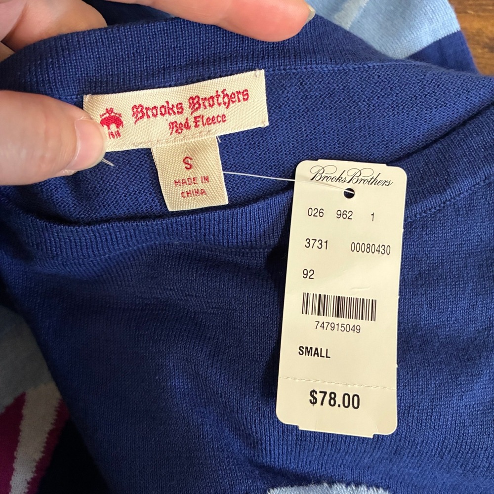 NEW Brooks Brothers Red Fleece Womens Embroidered Circus Sweater Size S Novelty - Picture 7 of 10